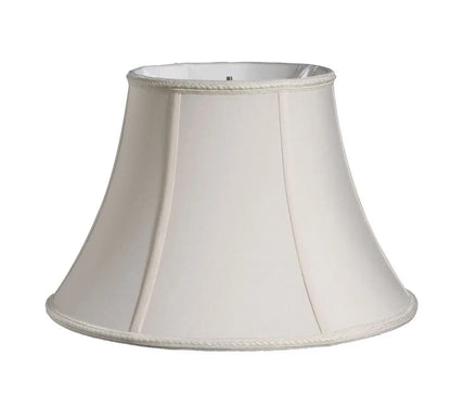 Cream Shantung Silk Oval Lamp Shade HomeRoots