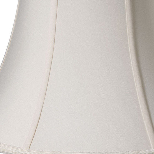 Cream Shantung Silk Oval Lamp Shade HomeRoots