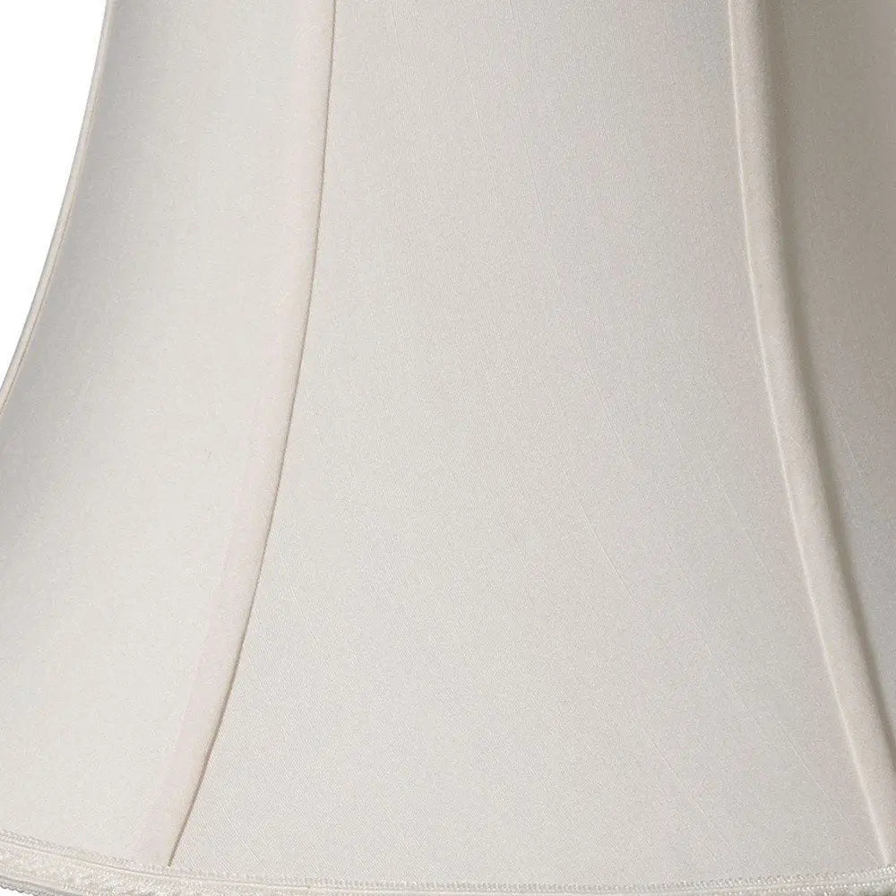 Cream Shantung Silk Oval Lamp Shade HomeRoots