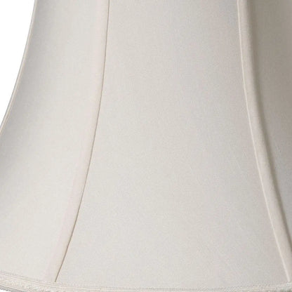 Cream Shantung Silk Oval Lamp Shade HomeRoots