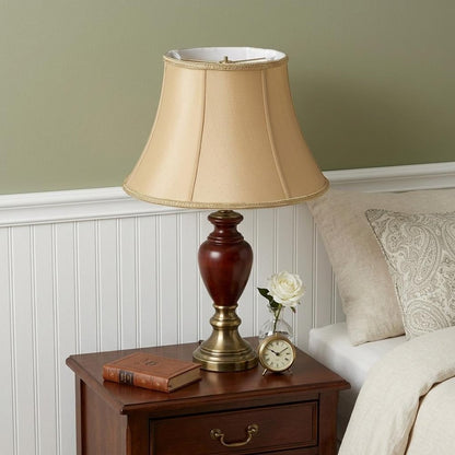 Gold Shantung Silk Oval Lamp Shade HomeRoots