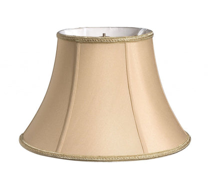 Gold Shantung Silk Oval Lamp Shade HomeRoots