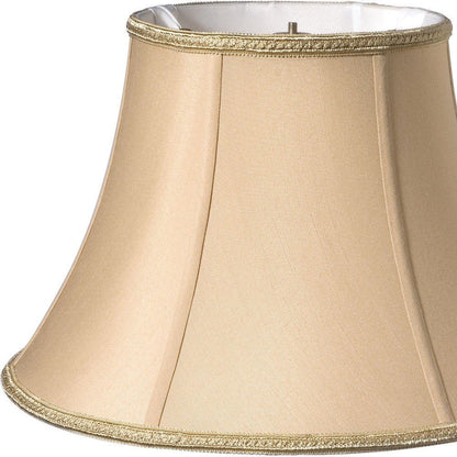 Gold Shantung Silk Oval Lamp Shade HomeRoots