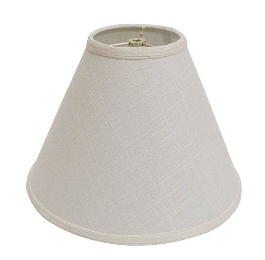 Off White Linen Print Cone Lamp Shade HomeRoots