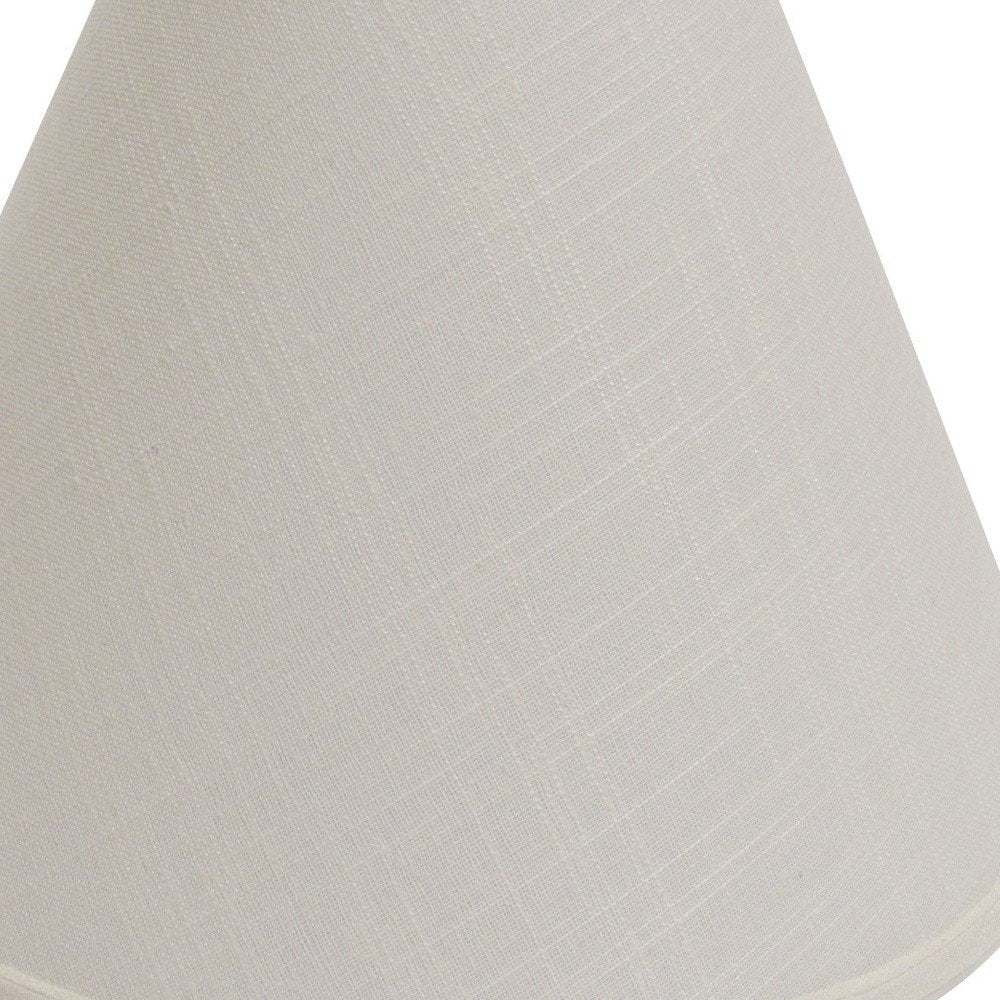 Off White Linen Print Cone Lamp Shade HomeRoots