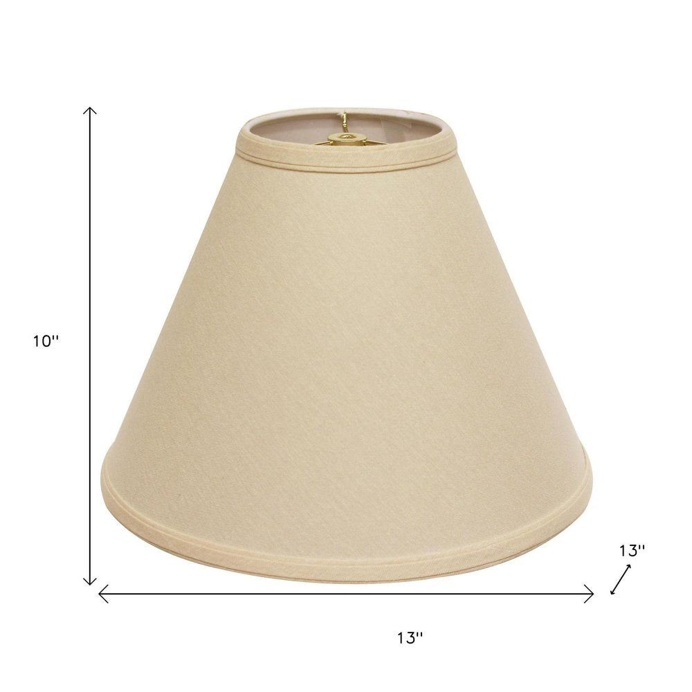 Beige Linen Cone Lamp Shade — view 5