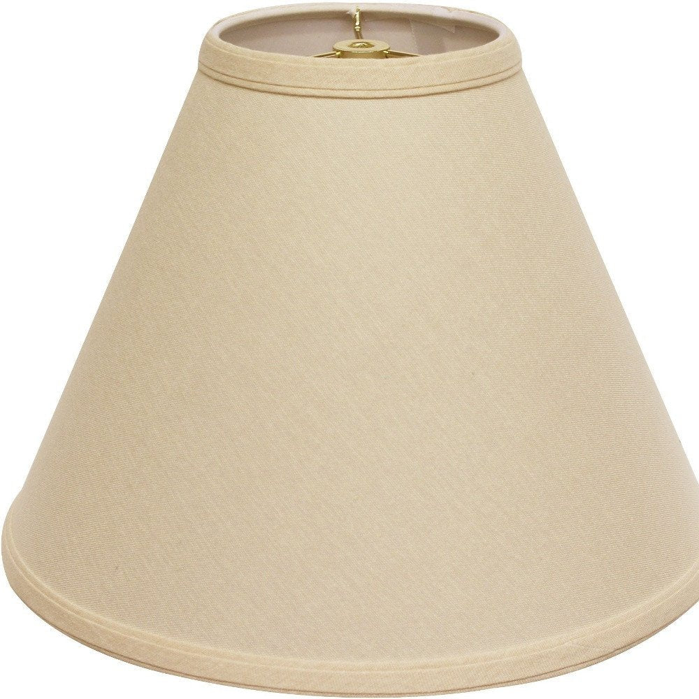 Beige Linen Cone Lamp Shade — view 1
