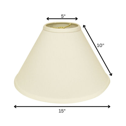 Ivory No Slub Innsbruck Cone Lamp Shade HomeRoots