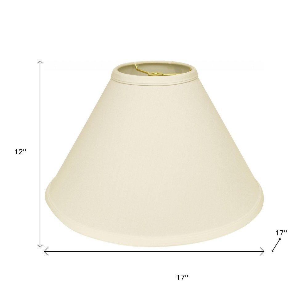 Ivory No Slub Innsbruck Cone Lamp Shade — view 3