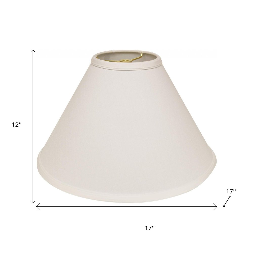 White No Slub Innsbruck Cone Lamp Shade HomeRoots