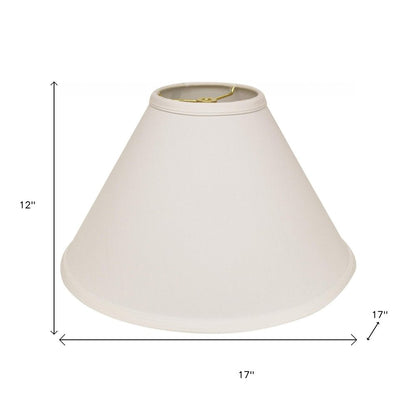 White No Slub Innsbruck Cone Lamp Shade HomeRoots