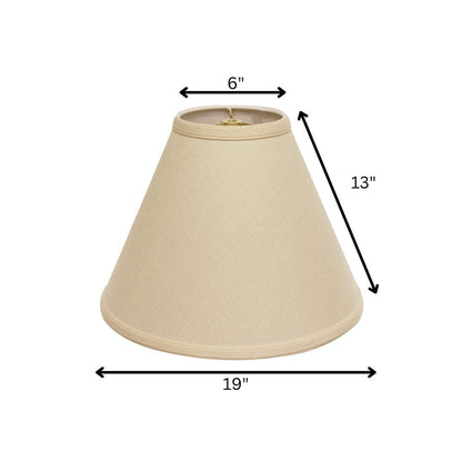 Beige Linen Cone Lamp Shade HomeRoots
