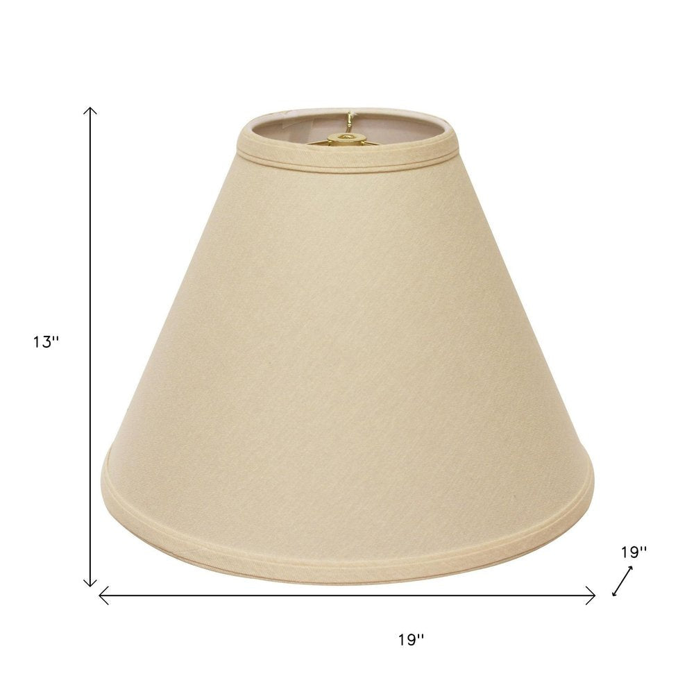 Beige Linen Cone Lamp Shade HomeRoots