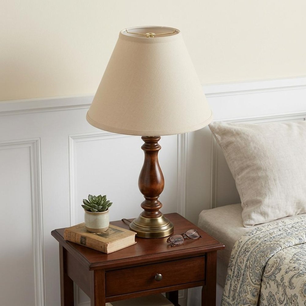 Beige Linen Cone Lamp Shade HomeRoots
