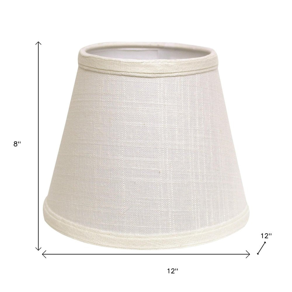 White Linen Empire Lamp Shade HomeRoots