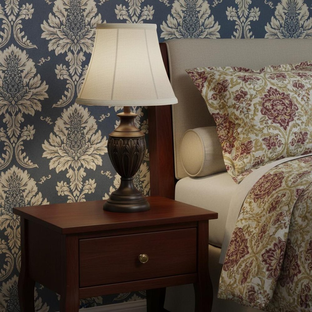 White Linen Empire Lamp Shade HomeRoots