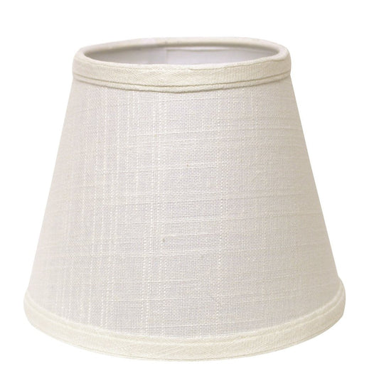 White Linen Empire Lamp Shade HomeRoots