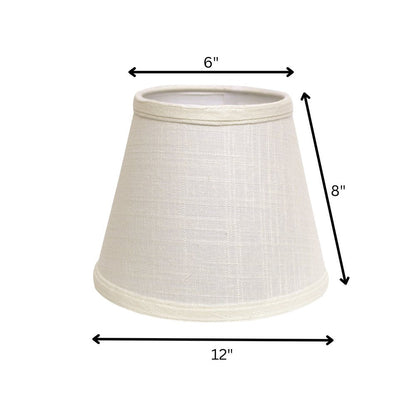 White Linen Empire Lamp Shade HomeRoots