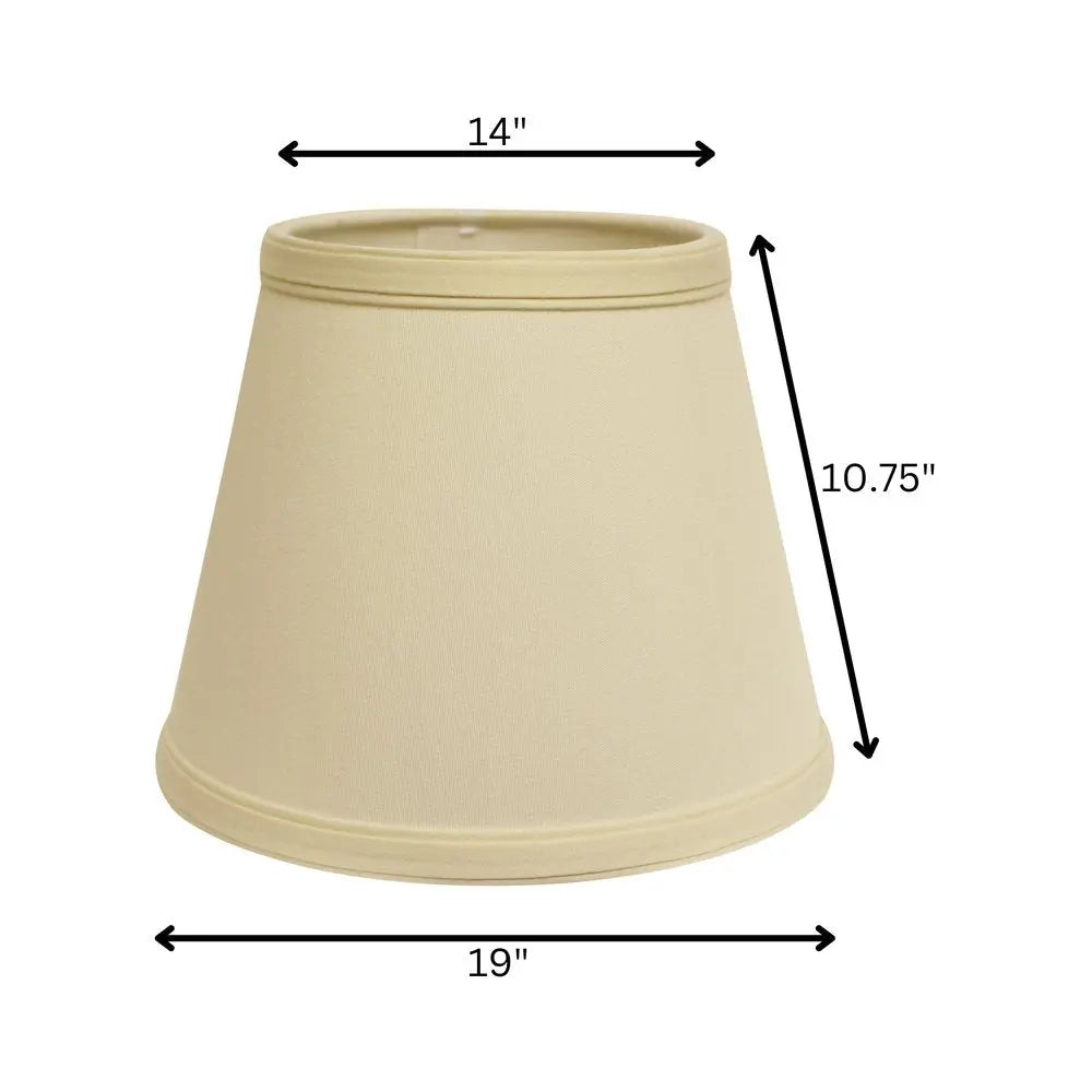 Ivory No Slub Innsbruck Empire Lamp Shade HomeRoots
