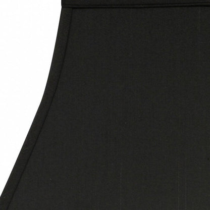 Black Shantung Silk Print Square Lamp Shade HomeRoots