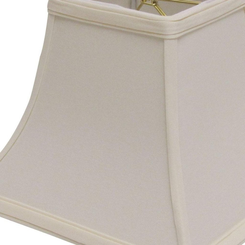 Ivory No Slub Innsbruck Square Lamp Shade HomeRoots