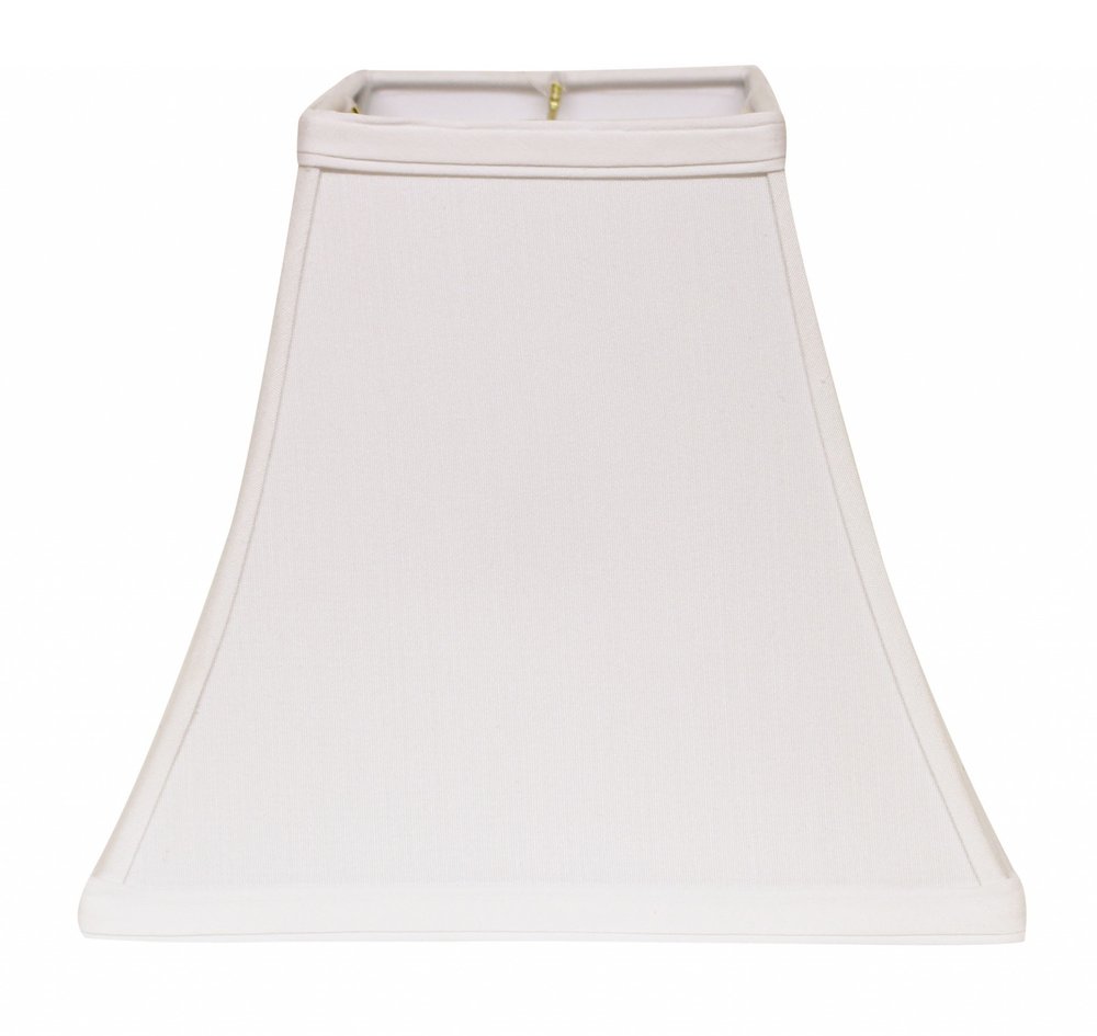 White No Slub Innsbruck Square Lamp Shade HomeRoots