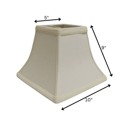 Ivory No Slub Innsbruck Print Square Lamp Shade HomeRoots