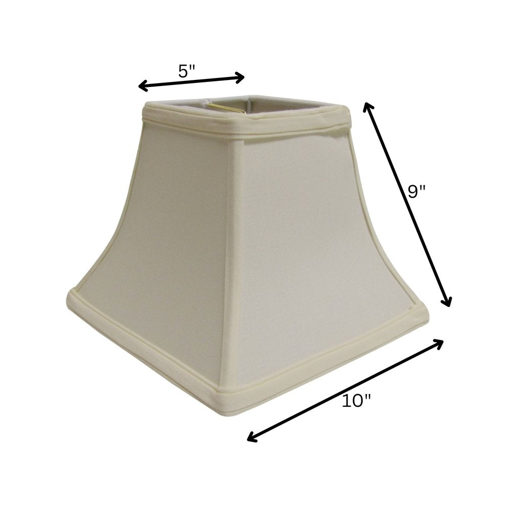 Ivory No Slub Innsbruck Print Square Lamp Shade HomeRoots