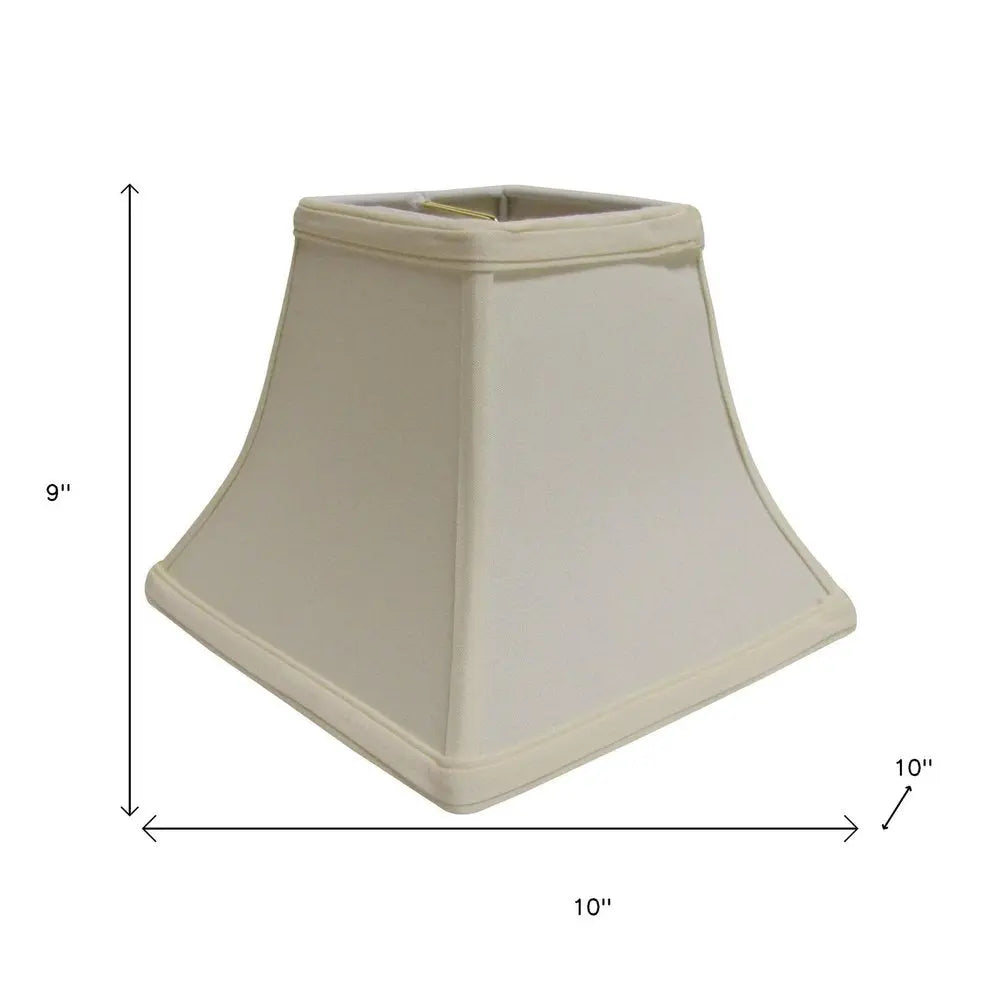 Ivory No Slub Innsbruck Print Square Lamp Shade HomeRoots