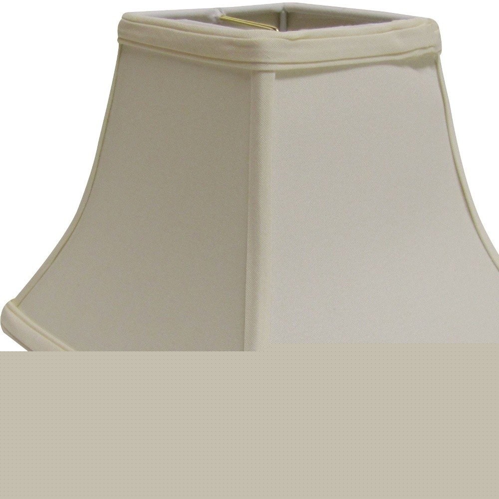 Ivory No Slub Innsbruck Print Square Lamp Shade HomeRoots