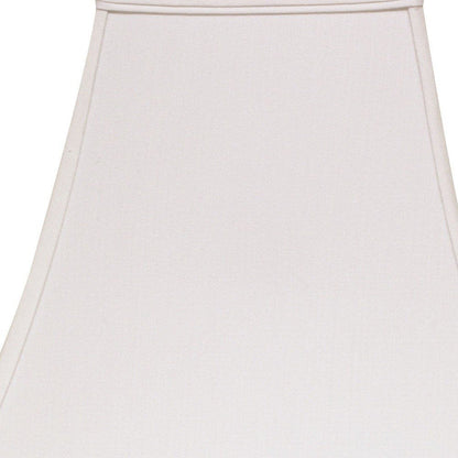 White No Slub Innsbruck Square Lamp Shade HomeRoots