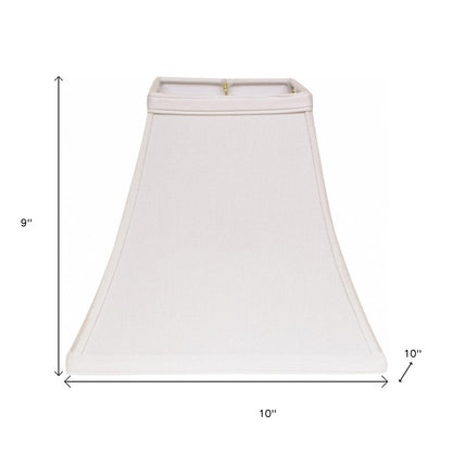 White No Slub Innsbruck Square Lamp Shade HomeRoots