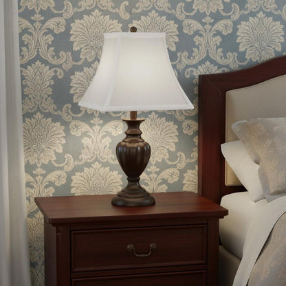 White No Slub Innsbruck Square Lamp Shade HomeRoots