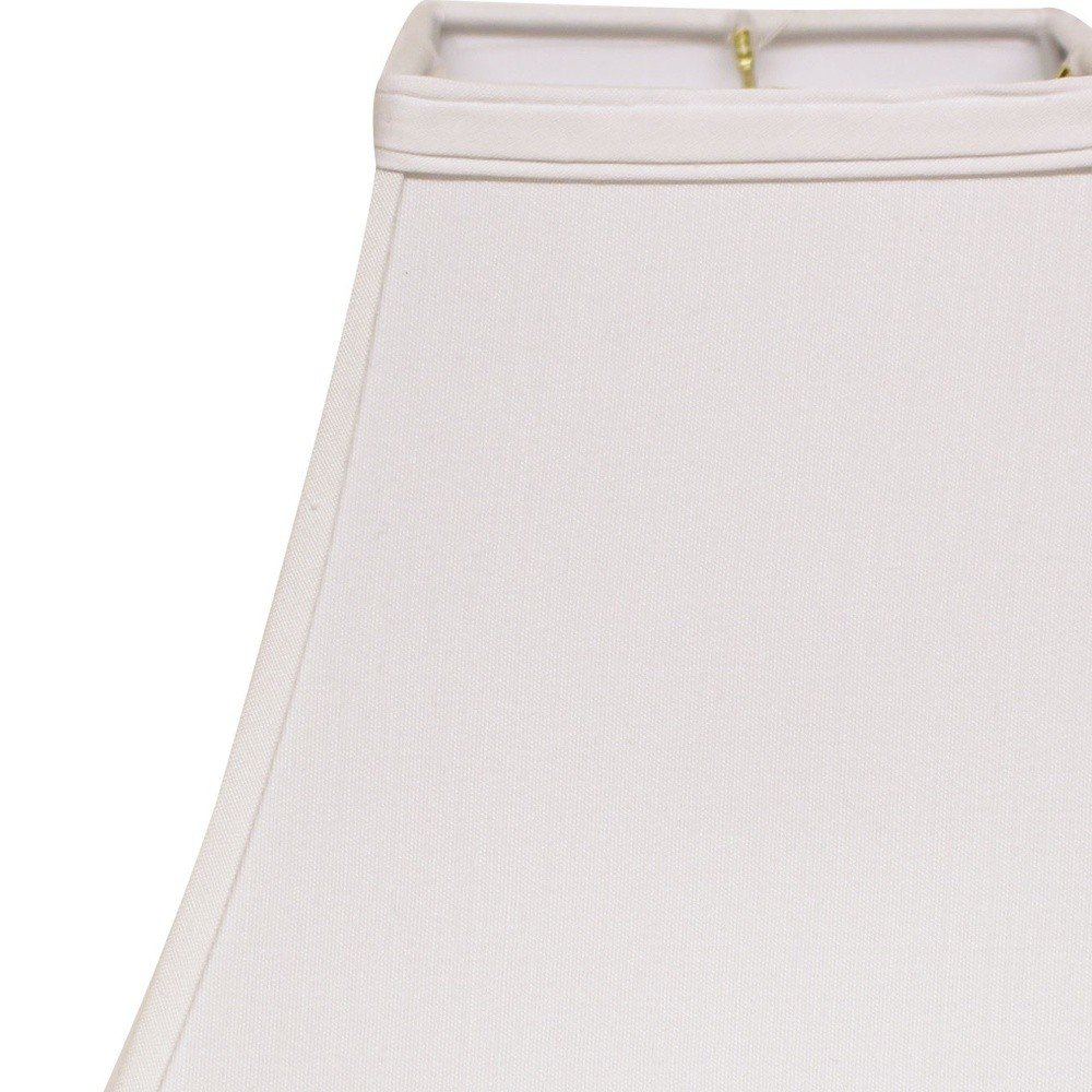 White No Slub Innsbruck Square Lamp Shade HomeRoots