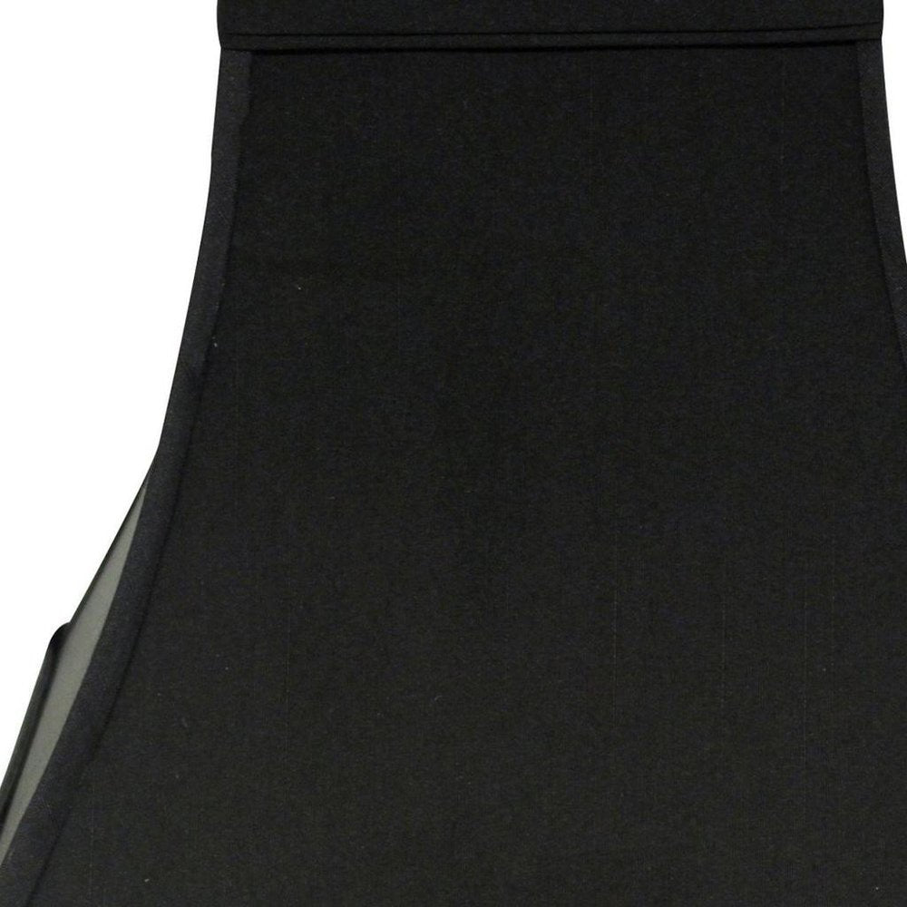 Black Shantung Silk Square Lamp Shade HomeRoots