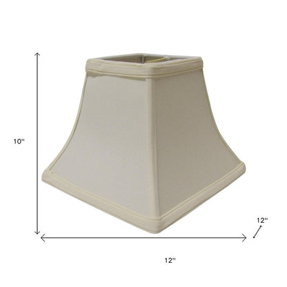 Ivory No Slub Innsbruck Square Lamp Shade HomeRoots