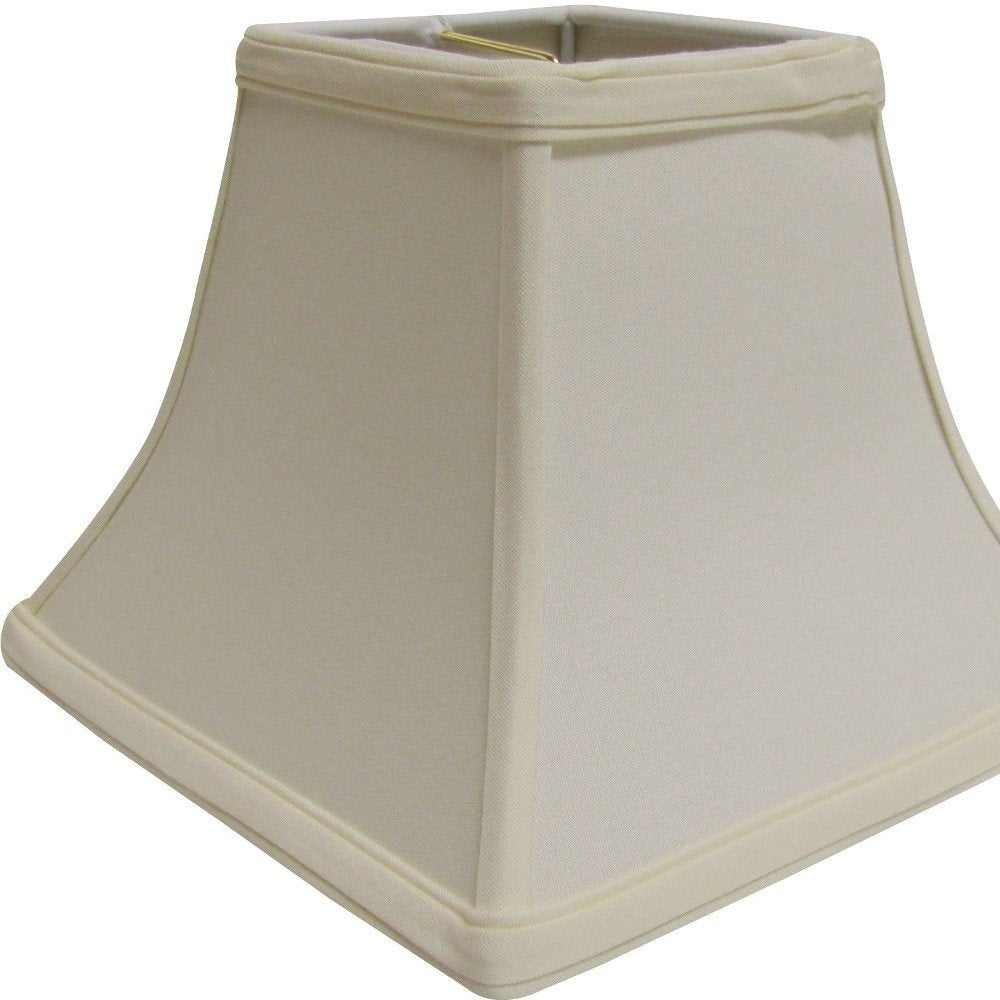 Ivory No Slub Innsbruck Square Lamp Shade HomeRoots