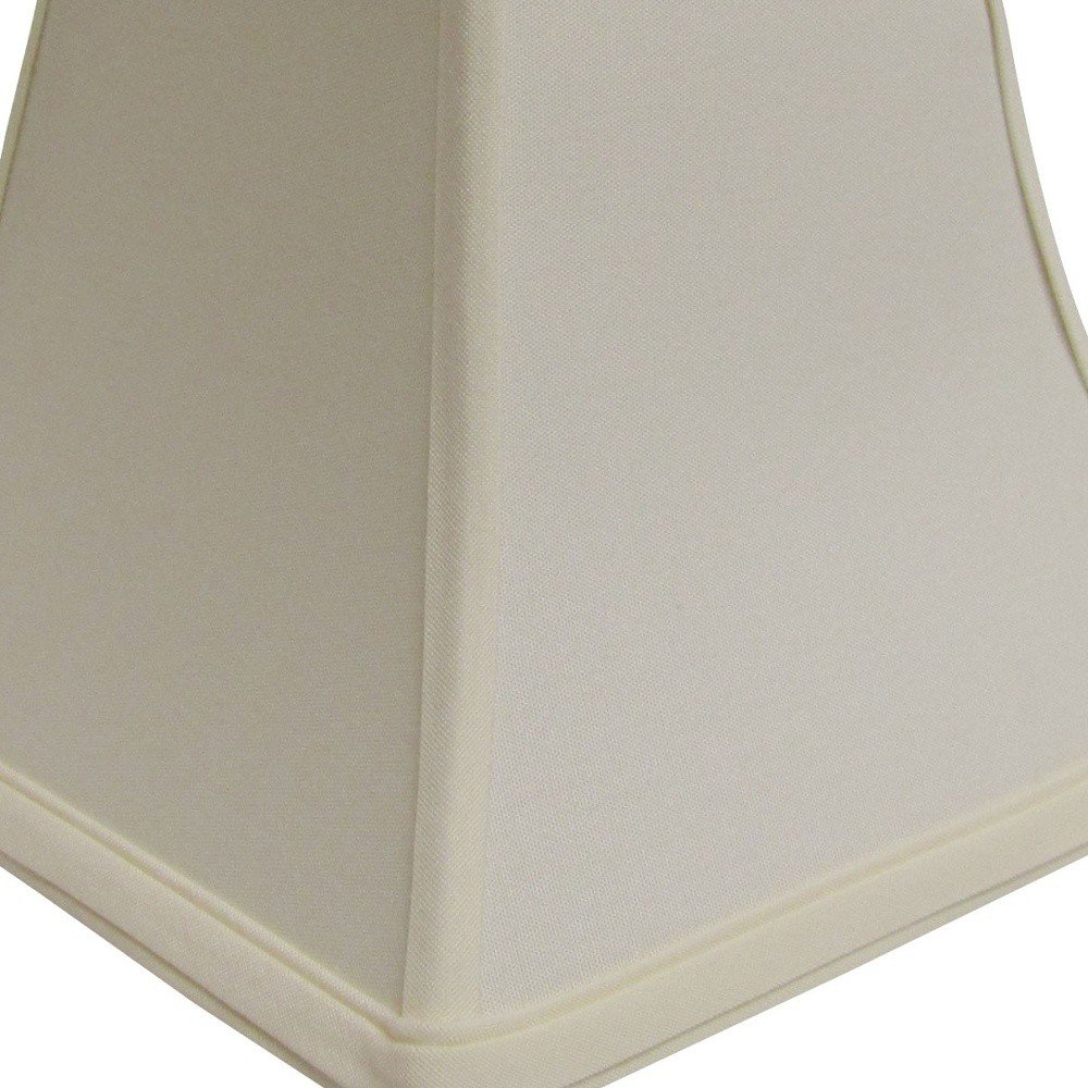 Ivory No Slub Innsbruck Square Lamp Shade HomeRoots
