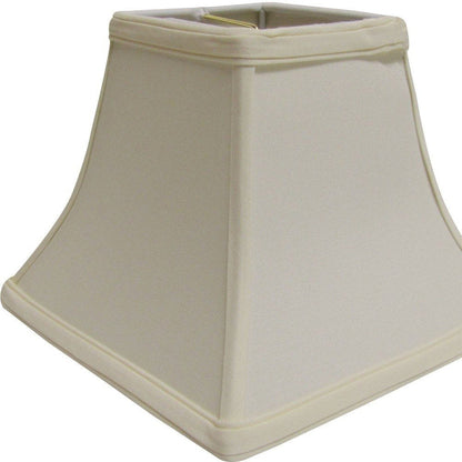 Ivory No Slub Innsbruck Square Lamp Shade HomeRoots