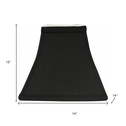 Black And White Shantung Silk Square Lamp Shade HomeRoots