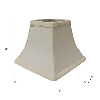 Ivory No Slub Innsbruck Square Lamp Shade HomeRoots
