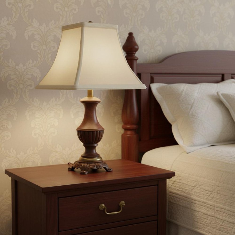 Ivory No Slub Innsbruck Square Lamp Shade HomeRoots