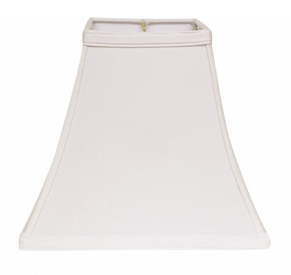 14" White Squre Bell No Slub Lampshade