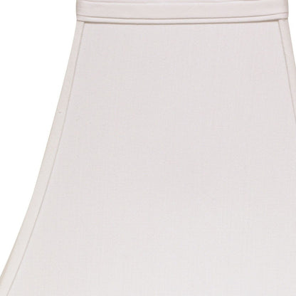 14" White Squre Bell No Slub Lampshade