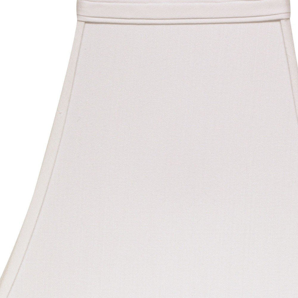 White No Slub Innsbruck Square Lamp Shade HomeRoots