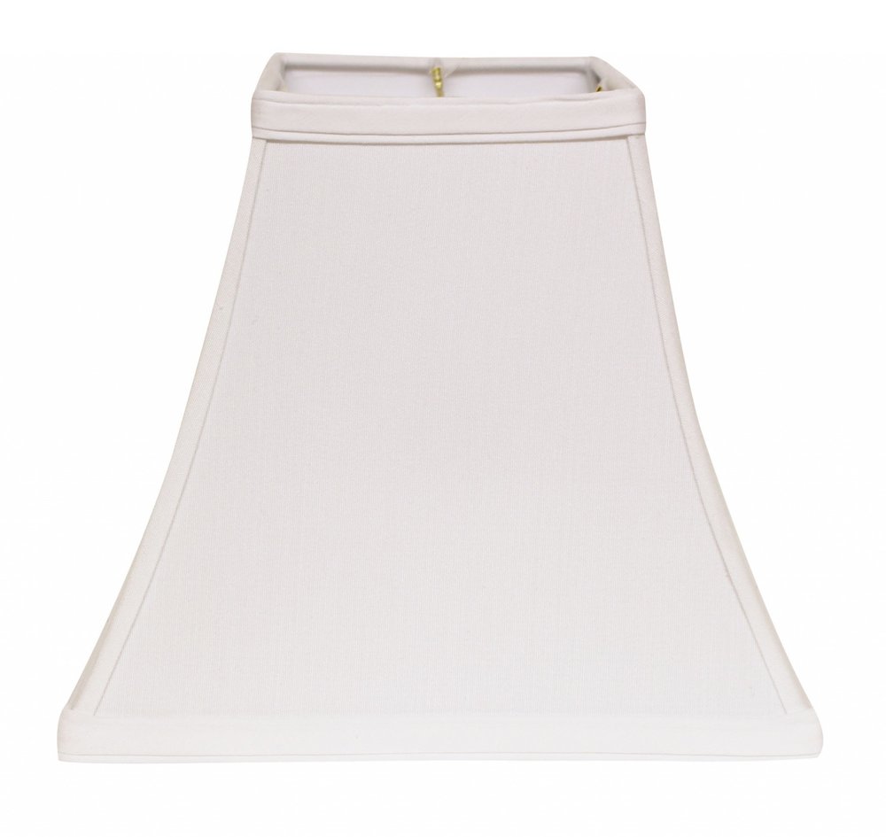 White No Slub Innsbruck Square Lamp Shade HomeRoots