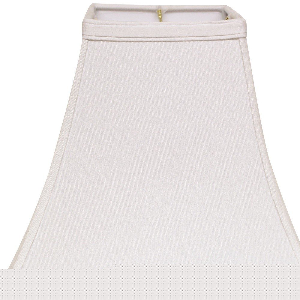 White No Slub Innsbruck Square Lamp Shade HomeRoots