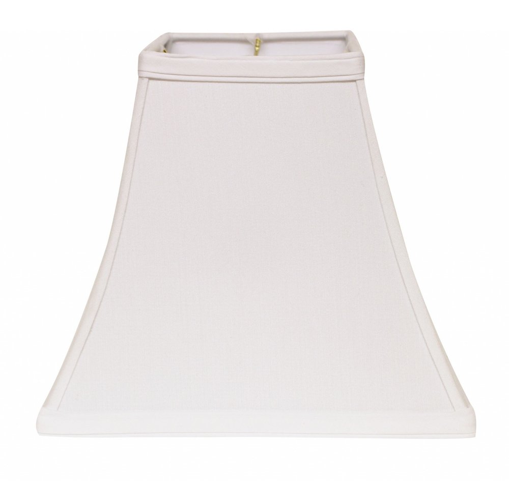 White No Slub Innsbruck Square Lamp Shade HomeRoots