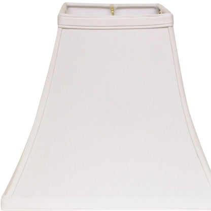 14" White Squre Bell No Slub Lampshade