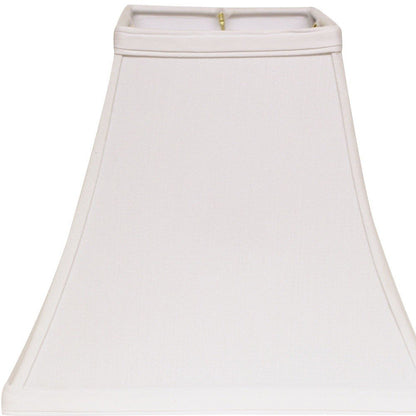 White No Slub Innsbruck Square Lamp Shade HomeRoots